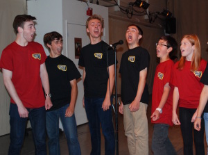 Fundraiser boys singing