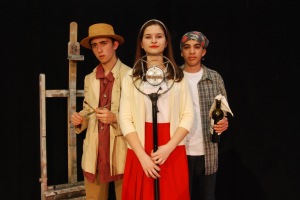 Jackson Wylder as Vincent, Alexandra Dinu as Sivvy, Shayan Hooshmand as Malik/photo Tanna Herr